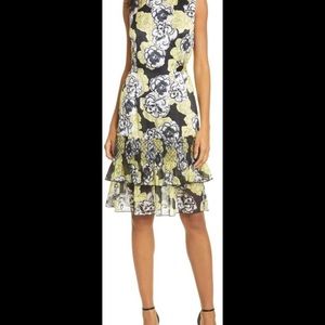 DYVNA
Chacha Ruffle Floral Silk Dress